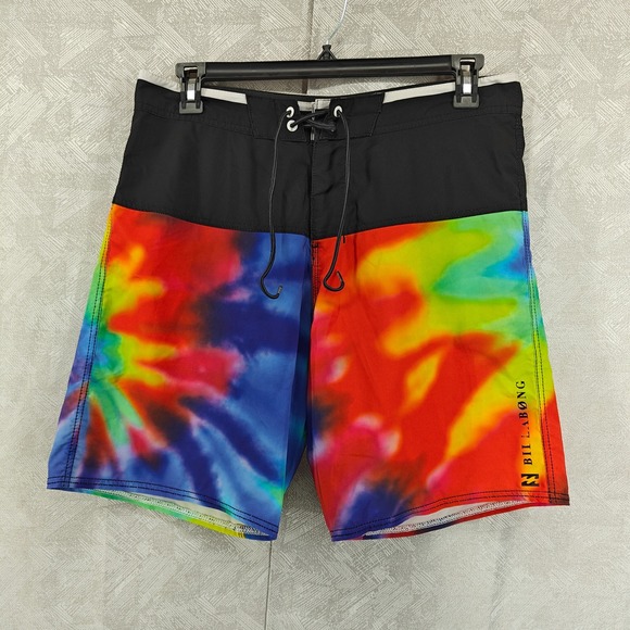 Billabong Other - Billabong Board Shorts Mens 34 Rainbow Tie Dye Platinum X PX2 Stretch H2 Repel